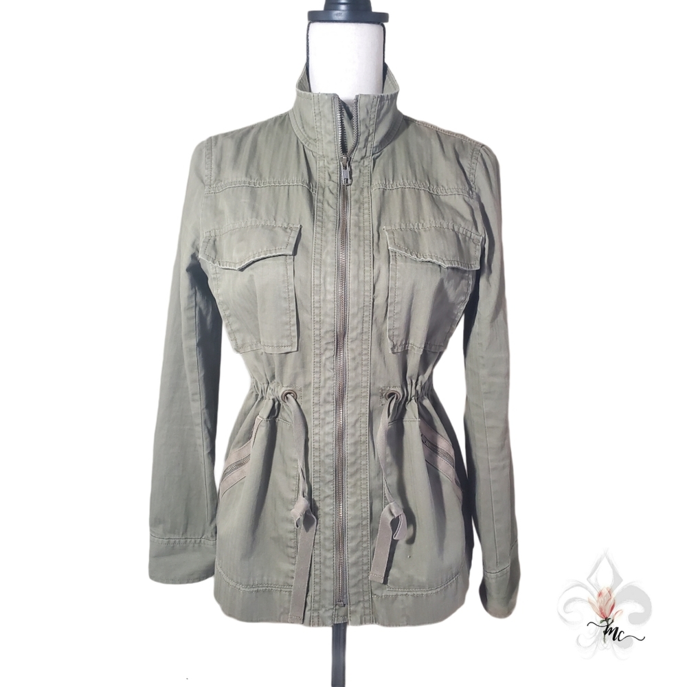 J. CREW Olive Colored Utility Jacket, Size XS